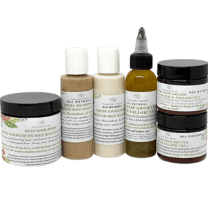 Chebe Fermented Rice Water & Tallow Hair Care Kit|Hair Growth Kit