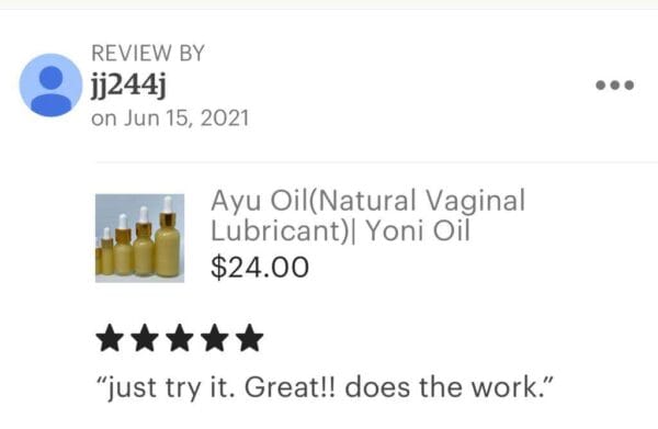 Ayu Oil | Yoni Lubricant | Yoni Oil - Image 8