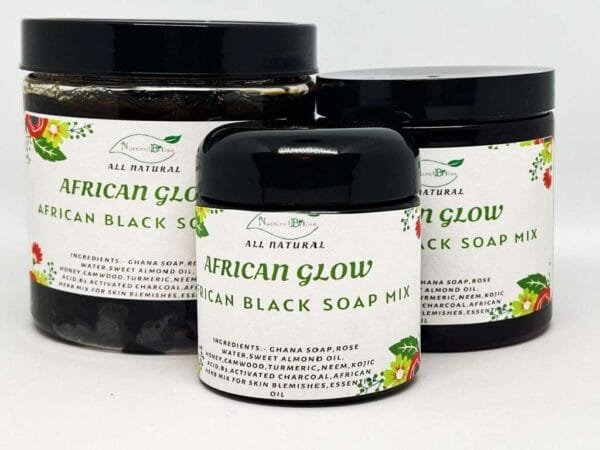 African Glow Black Soap Mix