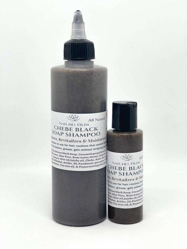 Chebe Black Soap Shampoo|Sulfate Free|All Natural & Gentle|Deep Cleanse|Moisturizes|Revitalizes|For all hair types